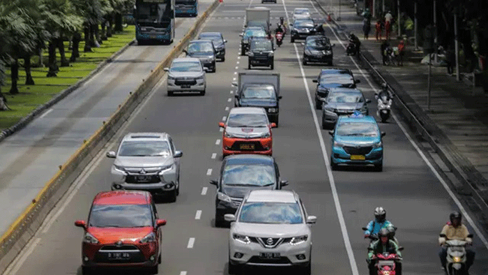 Ganjil genap Jakarta. (Liputan6.com/Faizal Fanani)