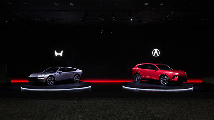Honda Hybrid Sedan Prototype dan Acura Hybrid SUV Prototype. (dok. Honda)
