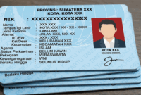 Ilustrasi KTP.(Ilustrasi ini dibuat dengan AI.
