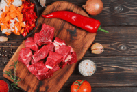 Ilustrasi daging kurban. (Freepik/ededchechine)