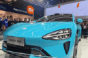 Xiaomi pamer mobil listrik Xiaomi SU7 di MWC 2024. Liputan6.com/Iskandar