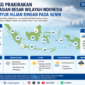 BMKG memprediksi sebagian besar wilayah Indonesia mengalami hujan ringan pada Senin, 15/6/2026.( poto : chatGPT )