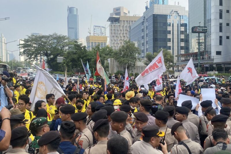 Ketua BEM Fakultas Hukum UI, Anandaku Dimas Rumi Chattaristo, mengatakan tim mahasiswa mengirim surat pemberitahuan pada 9 Juni 2026.( poto : kompas.com )