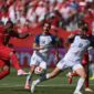 Dalam laga Grup B, Kanada raih poin bersejarah setelah bermain imbang 1-1 melawan Bosnia-Herzegovina di Stadion Toronto, Jumat (12/6/2026) waktu setempat atau Sabtu dini hari WIB.( poto : kompas.com )