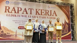 Unidha Membanggakan, pada Ajang Anugerah Humas Diktisaintek Tingkat LLDIKTI Wilayah X.( poto : sumbarbisnis.com)