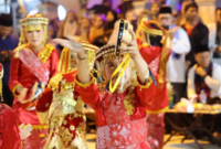 Malam Pergelaran Seni Budaya yang digelar di Luhah Rio Mangku Bumi, Kamis malam (25/6).( poto : istimewa)