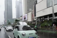 Mobil listrik asal China, Changan Lumin.( poto : ANTARA )