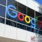 Logo Google yang terpasang di Silicon Valley, San Francisco, Amerika Serika.( Ilustrasi  poto : ANTARA )