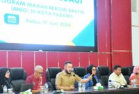 Wali Kota Fadly Amran menyampaikan arahan itu saat memimpin Rapat Evaluasi Pelaksanaan MBG di Aula Bagindo Aziz Chan, Balai Kota Aie Pacah, Padang, Rabu (17/6/2026). ( poto : infosumbar.net )