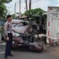 Kecelakaan mobil box dan Xenia di Jalinsum Solok terjadi usai dugaan rem mendadak truk.( poto infosumbar.net )