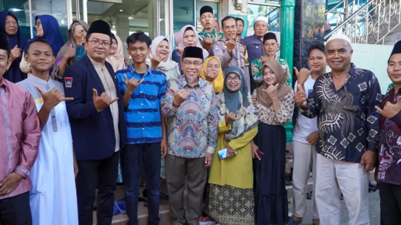 Wakil Wali Kota Padang, Maigus Nasir, meresmikan peningkatan status Musala Baiturrahman menjadi Masjid Baiturrahman Muhammadiyah di Kelurahan Batung Taba, Kecamatan Lubuk Begalung.( poto : padangkita.com )