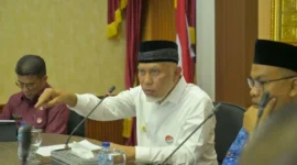Gubernur Mahyeldi Ansharullah langsung menginstruksikan pemerintah kabupaten dan kota untuk membentuk Satuan Tugas.( poto : padangkita.com )