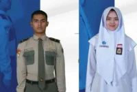 Ahmad Alfatih dari SMAN Agam Cendekia, Kabupaten Agam, dan Ulya Kirena Halim dari SMAN 2 Kota Padang Panjang.( poto : padangkita.com )