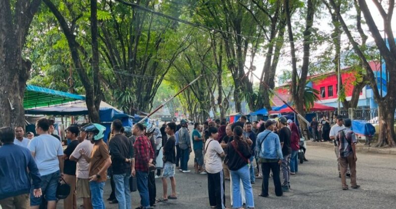 Pemerintah menutup akses kawasan sejak Rabu (17/6) untuk mendukung proses pembangunan.( poto : infosumbar.net