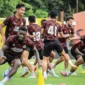 Pemain Semen Padang FC saat sesi latihan beberapa waktu lalu( poto : langgam.id )