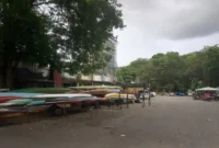 Proses relokasi sekretariat cabor di kawasan GOR Haji Agus Salim Padang mulai berjalan pada Selasa (16/6/2026).( poto : langgam.id )