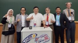 Tiga dosen Universitas Negeri Padang (UNP) mempresentasikan hasil penelitian mereka dalam The 12th International Conference on Frontiers of Educational Technologies (ICFET) 2026 di Tokyo, Jepang.( poto : infosumbar.net )