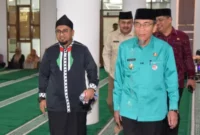 Wakil Wali Kota Maigus Nasir saat membuka kegiatan Tablig Akbar di Masjid Agung Nurul Iman pada Jumat (19/6/2026).( poto : padangkita.com )