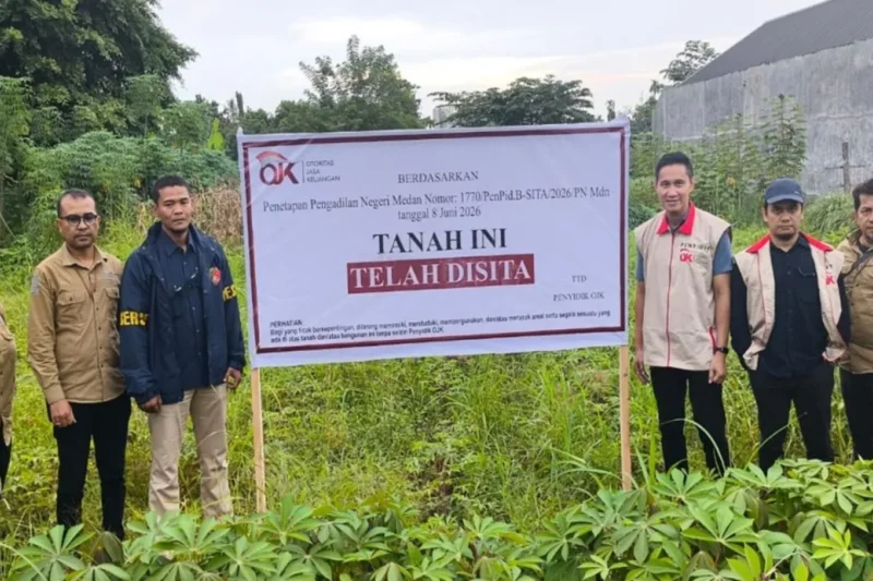 Otoritas Jasa Keuangan (OJK) menyita dan mengamankan 41 aset yang diduga terkait dengan tindak pidana perbankan syariah.( poto :ANTARA )