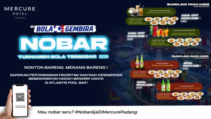 Promo Nobar bareng di Mercure Hotel.( poto : padangkita.com )