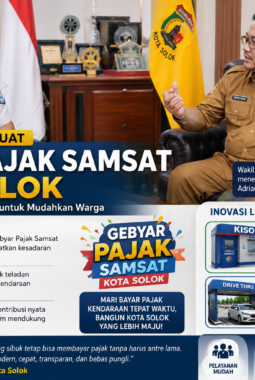 Pemkot Solok Perkuat Gebyar Pajak Samsat, Hadirkan Kisoki dan Drive Thru untuk Mudahkan Warga
