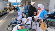 Proses pemulangan jemaah haji Padang 2026.( poto : langgam.id )