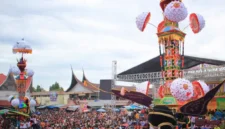 Puncak hoyak tabuik tahun 2025 lalu.( poto : padek.jawapos.com )