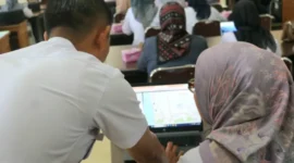 Peluncuran platform digital yang digagas oleh Dinas Kesehatan Kota Padang ini dilangsungkan di Aula Dinas Kesehatan Kota Padang.( poto : padangkita.com )