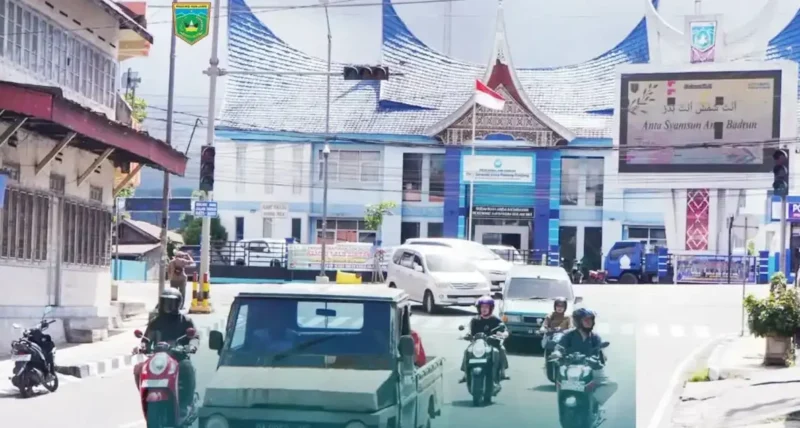 Pemkot Padang Panjang resmi mengembalikan sistem lalu lintas dua arah di Jalan Jenderal Sudirman mulai Rabu, 22 Juli 2026.(poto: kabarsumbar.com).