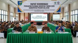 Ilustrasi Pemerintah Kabupaten Pesisir Selatan mengelar rapat koordinasi untuk mematangkan agenda Pilwana 2026 Pesisir Selatan di Painan.(poto: AI).