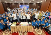 Manajemen rumah sakit menggelar acara syukuran peringatan HUT Semen Padang Hospital yang ke-13.(poto: radarsumbar.com).