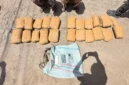 Barang bukti 21 paket besar ganja yang disita Timsus Ditresnarkoba Polda Sumbar.(pto: padangkita.com).