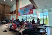 Semen Padang Hospital kumpulkan 97 kantong darah PMI pada aksi donor darah memperingati HUT ke-13 di Lobby SPH Padang.(poto: radarsumbar.com).