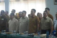 Rapat koordinasi lintas instansi yang berlangsung di Kantor Kejaksaan Tinggi Sumatra Barat pada Selasa (14/7/2026).(poto: kabarsumbar.com)