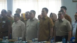 Rapat koordinasi lintas instansi yang berlangsung di Kantor Kejaksaan Tinggi Sumatra Barat pada Selasa (14/7/2026).(poto: kabarsumbar.com)