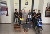 Tim Opsnal Satreskrim Polres Agam menangkap pelaku pencurian di rumah kosong.( poto : ANTARA).