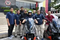 PT Semen Padang menerima 72 unit motor listrik untuk mendukung aktivitas operasional perusahaan.( poto: padangkita.com).