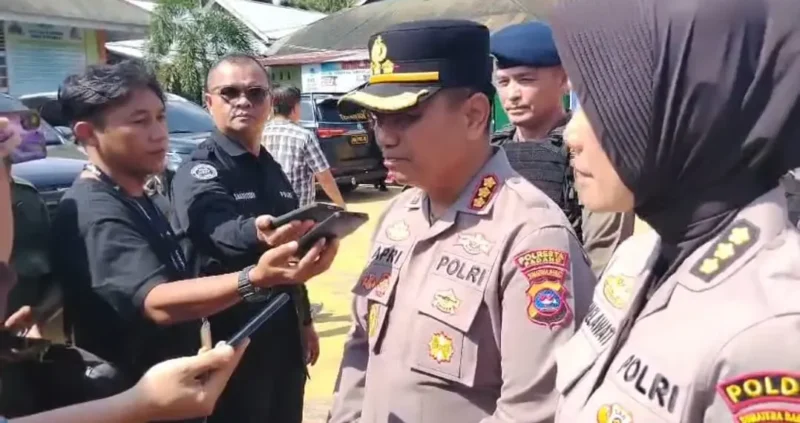 Kapolresta Padang, Kombes Pol Apri Wibowo, mengonfirmasi bahwa jajarannya sudah memeriksa sejumlah saksi di lokasi kejadian.(poto: infosumbar.net).