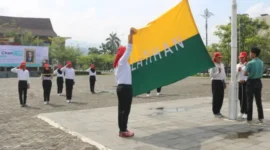 Pasukan Pengibar Bendera Pusaka (Paskibraka) Kota Padang matangkan Persiapan jelang Upacara Peringatan Gugurnya Bagindo Aziz Chan.(poto: padangkita.com).