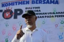 Gubernur Sumbar Mahyeldi Ansharullah saat menghadiri Festival Anak Sumbar dalam rangka Peringatan Hari Anak Nasional (HAN) ke-42 Tahun 2026.(poto: padangkita.com).