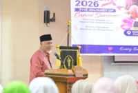 Gubernur Sumbar Mahyeldi Ansharullah membuka Simposium Awam Kanker 2026: The Journey of Cancer Survivors yang diselenggarakan Yayasan Kanker Indonesia (YKI) Koordinatoriat Sumatera Barat (Sumbar).(poto: padangkita.com).