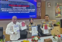 Polda Sumbar menetapkan 3 tersangka dalam kasus dugaan fraud di  Bank Nagari Cabang Pembantu Siberut. (poto: padangkita.com).