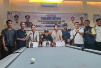 Gelar juara berhasil diraih Ryci Carma, anggota Satresnarkoba Polres Payakumbuh, usai mengalahkan Paul Hendri dari PWI Padang Panjang.( poto: radarsumbar.com).