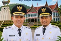 Bupati dan Wakil Bupati Solok, Jon Firman Pandu - Chandra.( poto: koranpadang.com).