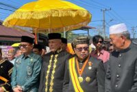 Penobatan Rajo Adat Aia Bangih di Rumah Gadang Rajo Aia Bangih, Kabupaten Pasaman Barat, Kamis (16/7/2026).(poto: radarsumbar.com).