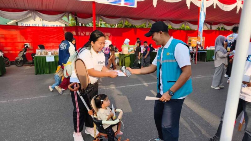 Hadir di Bhayangkara Run, PLN ULP Solok Sosialisasikan Promo Tambah Daya PLN Hingga 27 Juli.(poto: radarsumbar.com).