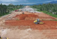 Proses ketika pembangunan Jalan Tol Padang - Sicincin.(poto: padangkita.com).