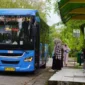 Bus Trans Padang Koridor VI yang melayani masyarakat rute Pasar Raya - Kampus Unand, Limau Manis.(poto: padangkita.com).
