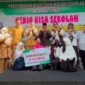 Program Beasiswa Ceria Bisa Sekolah (CBS), lembaga pengelola zakat karyawan PT Semen Padang.(poto: padangkita.com).