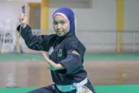 Karyawan Semen Padang Group, Yolla Cynthiana, yang akan tampil mewakili Indonesia pada Hanoi International Martial Arts Festival 2026 yang akan berlangsung pada 7–9 Agustus 2026 di Hanoi, Vietnam.(poto: padangkita.com).
